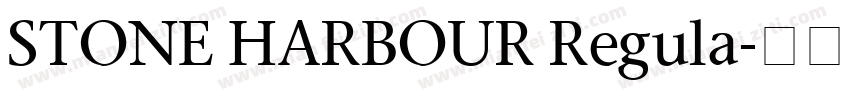 STONE HARBOUR Regula字体转换